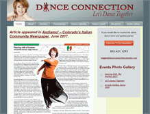 Tablet Screenshot of danceconnectioncolorado.com